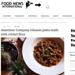 Food News Internationals (media) on Cricket Pasta